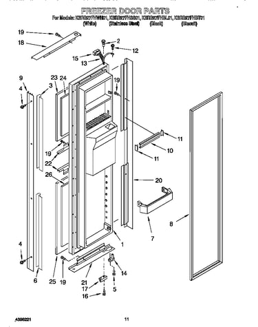 Freezer door