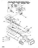 Motor and ice container