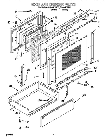 Door and drawer