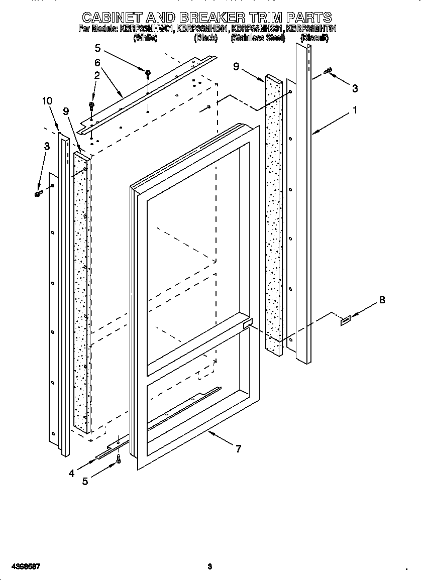 Cabinet and breaker trim