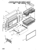 Freezer door and basket