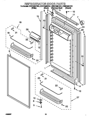 Refrigerator door
