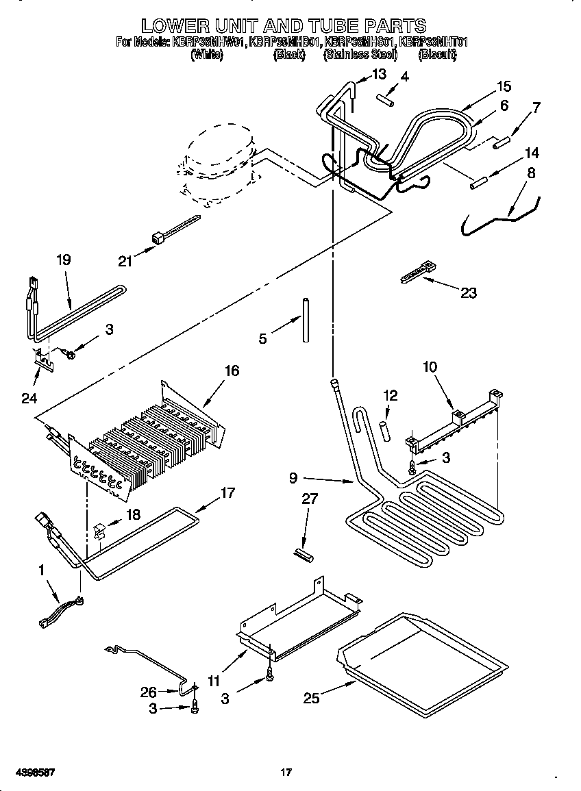 Lower unit and tube
