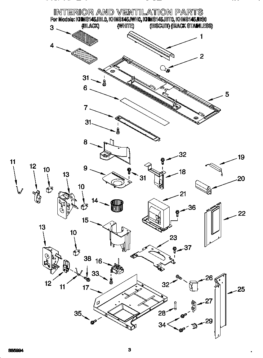 Interior and ventilation