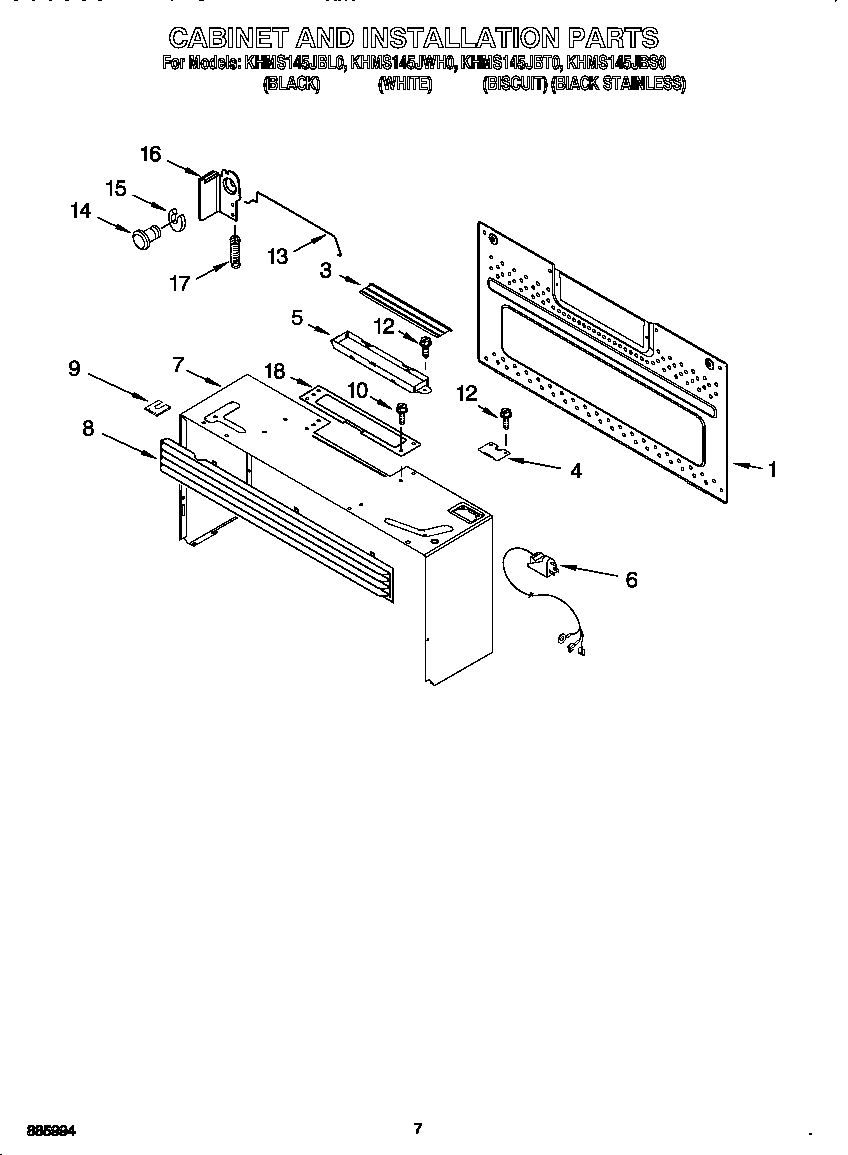 Cabinet and installation