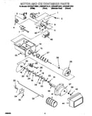 Motor and ice container