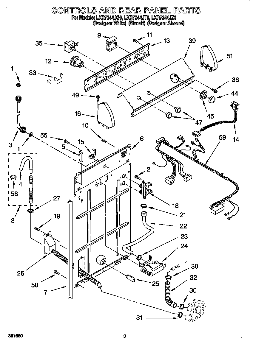Controls and rear panel