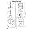 Whirlpool LXR7244JZ0 agitator, basket and tub diagram