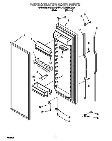 Refrigerator door