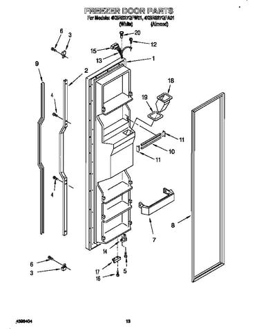 Freezer door