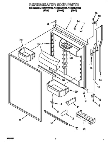 Refrigerator door
