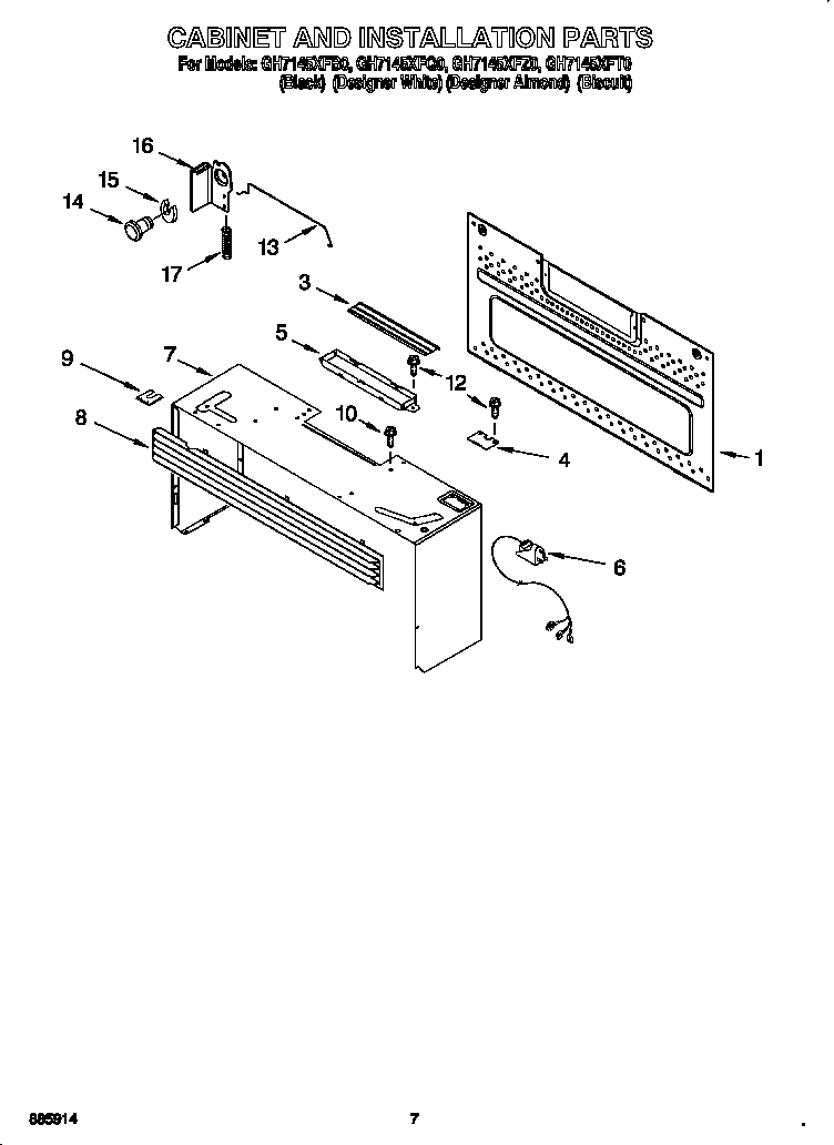 Cabinet and installation