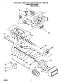 Motor and ice container
