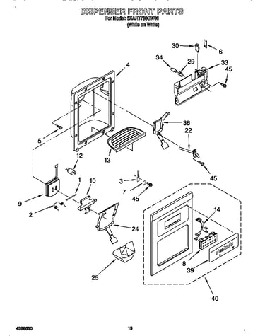 Dispenser front