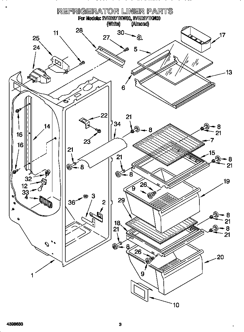 Refrigerator liner