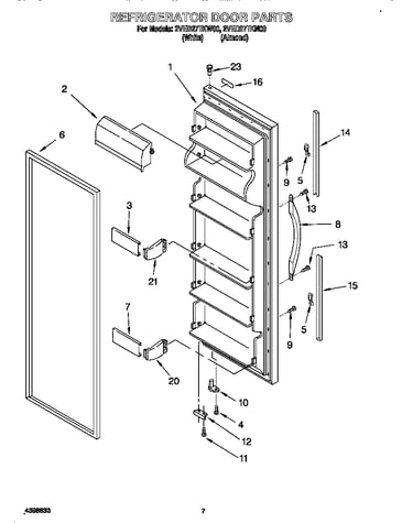 Refrigerator door