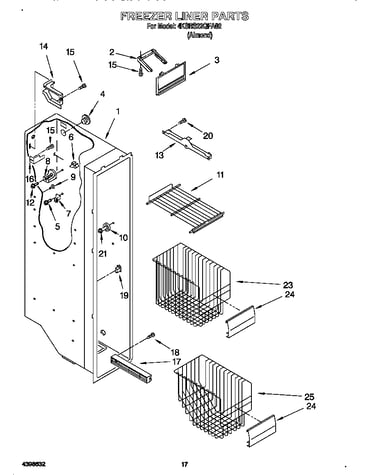 Freezer liner