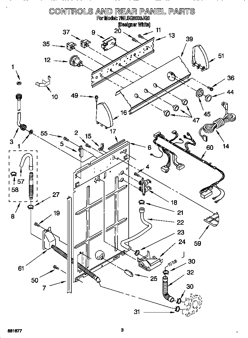 Control and rear panel