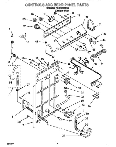Control and rear panel