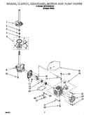 Brake, clutch, gearcase, motor and pump