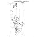 Whirlpool 7MLSR7533JT0 brake and drive tube diagram