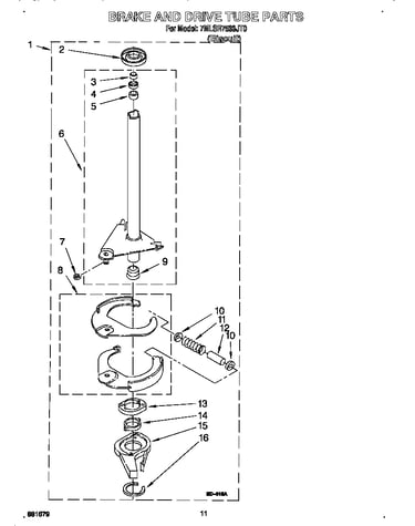 Brake and drive tube