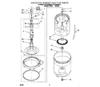 Whirlpool 7MLSQ8543JT0 agitator, basket and tub diagram