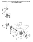 Brake, clutch, gearcase, motor and pump