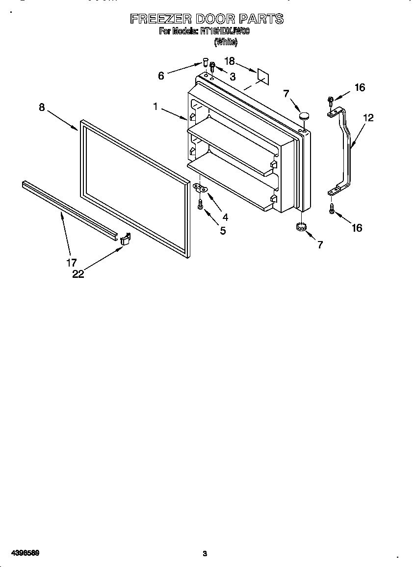 Freezer door