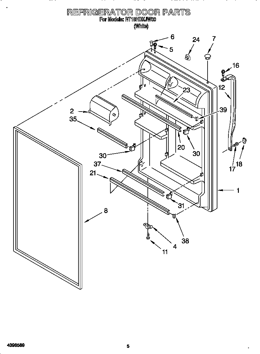 Refrigerator door