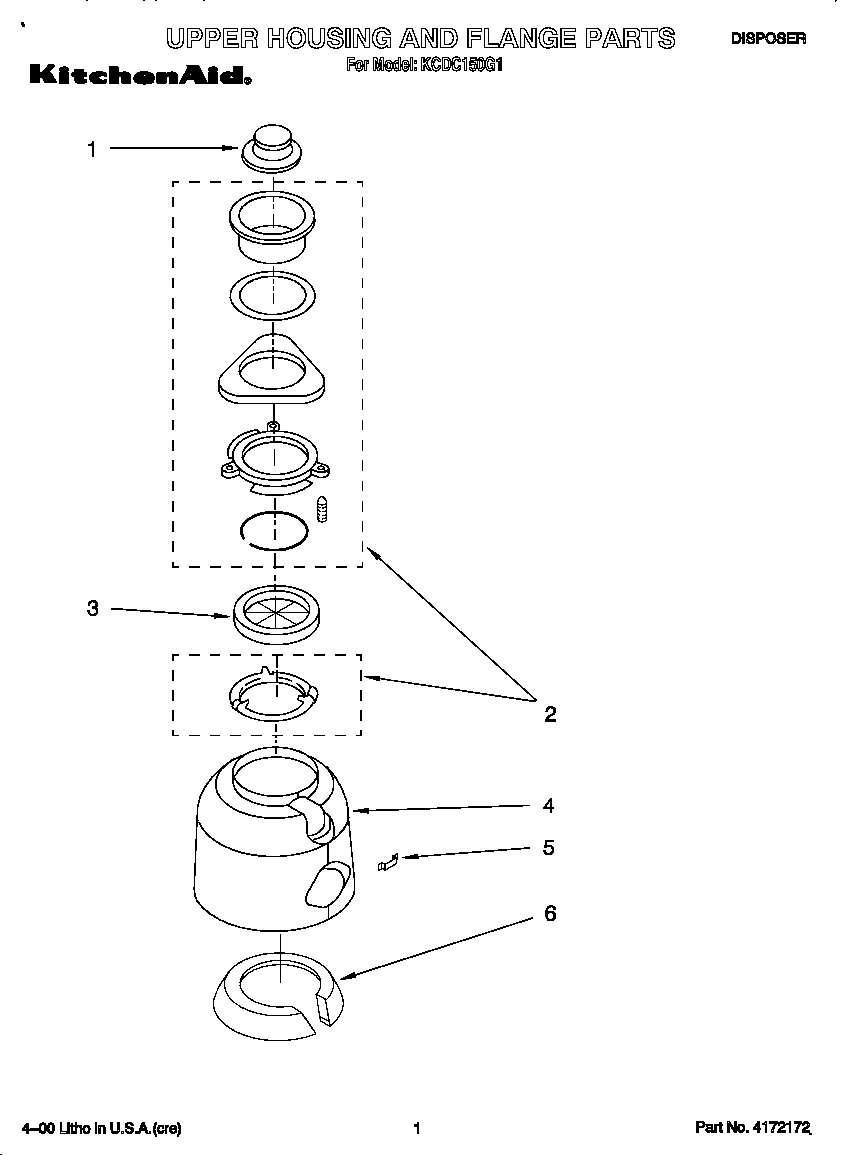 UPPER HOUSING AND FLANGE