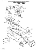 Motor and ice container