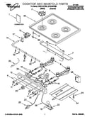Cooktop and manifold