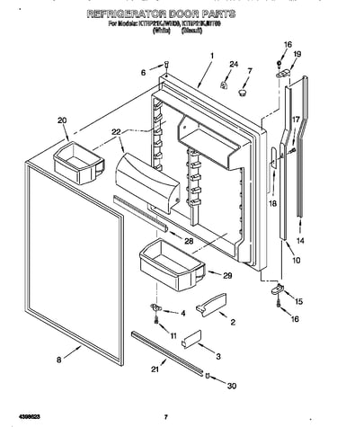 Refrigerator door