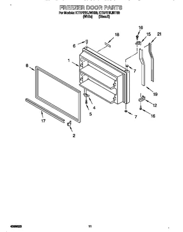 Freezer door