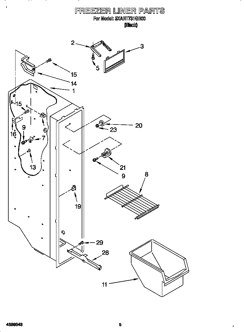 Freezer liner