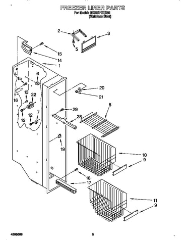 Freezer liner