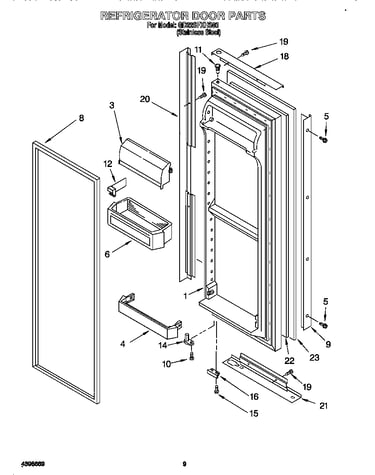 Refrigerator door