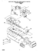 Motor and ice container
