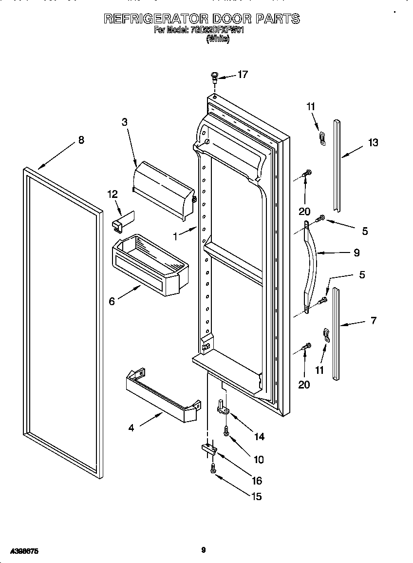 Refrigerator door