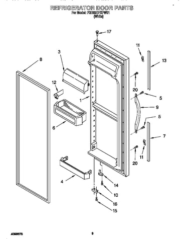 Refrigerator door