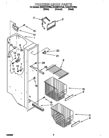 Freezer liner