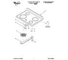 Whirlpool RF341BXHW1 cooktop diagram