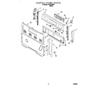 Whirlpool RF341BXHW1 control panel diagram