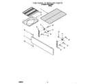 Whirlpool RF341BXHW1 toe panel and broiler diagram
