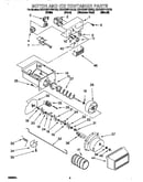 Motor and ice container