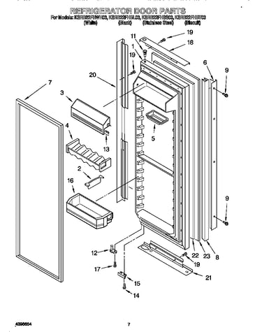 Refrigerator door