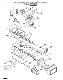Motor and ice container