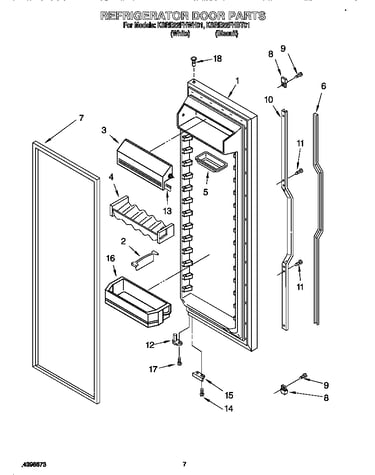 Refrigerator door