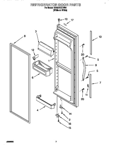 Refrigerator door